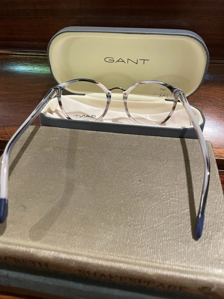 NOVO Gant GA4092 065 Armações de Óculos Femininas Redondas de Acrílico Tartaruga 49-19-140 G-7 - Imagem 3 de 4