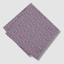 Bar III Men's Purple Zesty Conversational Lemon Pocket Square