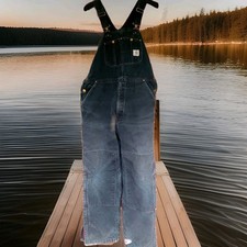 Carhartt Insulated Bibb Overalls Black 40x33