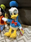 LOT 2 NEW with TAGS DISNEY JUNIOR DONALD & GOOFY 11" PLUSH CLUBHOUSE & ROADSTER — photo 2