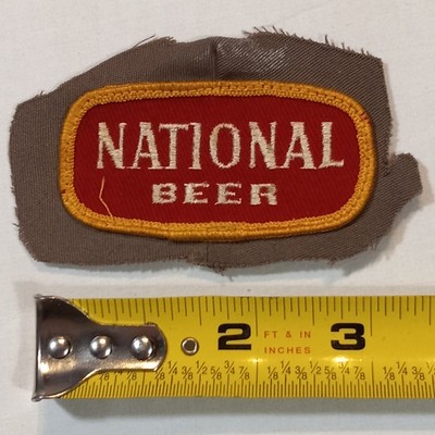 60s 70s NATIONAL BEER Scarce Uniform Patch 3'' Vintage