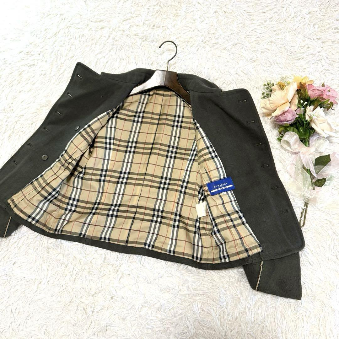 y2k✨️ BURBERRY BLUE LABEL ナポレオン ジャケット 希少 Burberry London Blue Label Vintage Napoleon Jacket with Gold