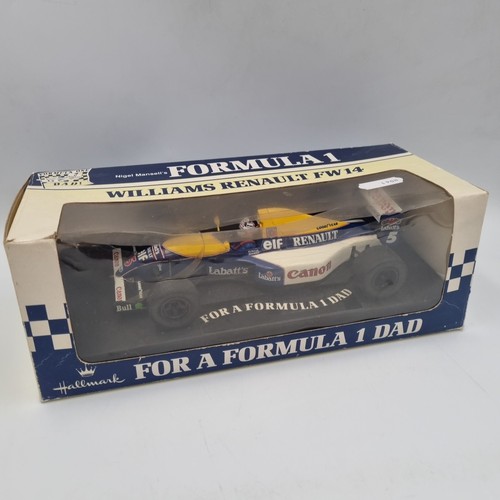Onyx Williams Renault FW14 1991 Mansell Hallmark Formula 1 papà 1:24 festa del papà - Foto 2 di 8