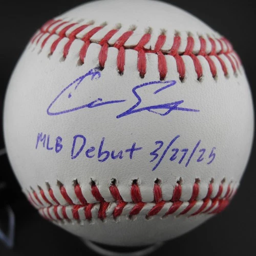 Cam Smith Signed Official MLB Baseball Debut Inscription Autograph Astros