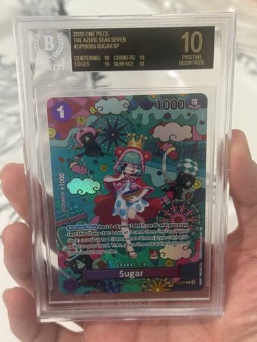 One Piece Sugar SP OP10-065 BGS BLACK LABEL 10 English Azure Sea’s Seven