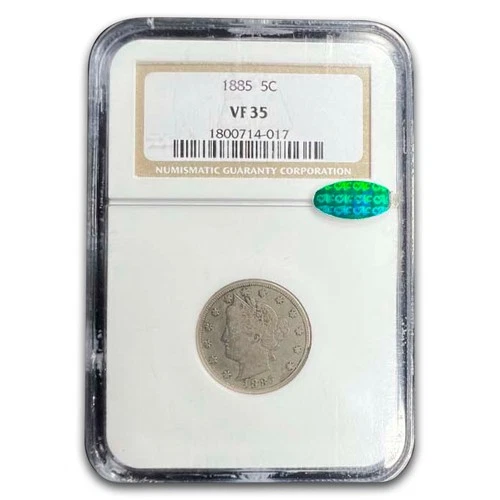 1885 Liberty Head V Nickel VF-35 NGC CAC