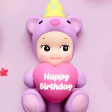 Sony Angel Birthday Gift Bear Doll - Purple Heart Hug