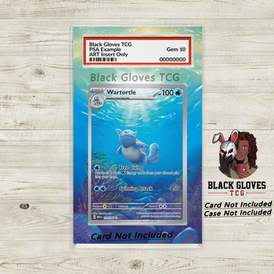 Wartortle 171/165 - Pokémon 151 Art Insert for PSA / Graded Guard No Card