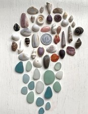 Genuine Surf Tumbled sea glass from japan shell mix