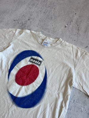 OASIS SCREEN STARS 90S VINTAGE WHITE TEE SIZE L | eBay