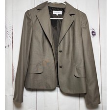 Calvin Klein Woman's Taupe Blazer / Size 4 / Sku0026
