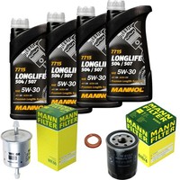 Mann Inspektionspaket 4L Mannol Longlife 5W-30 FüR Nissan Micra II 1.0I 16V