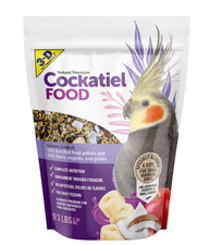3-D Pet Products Natural Premium Cockatiel Bird Food, with 50 Fortified Pellets