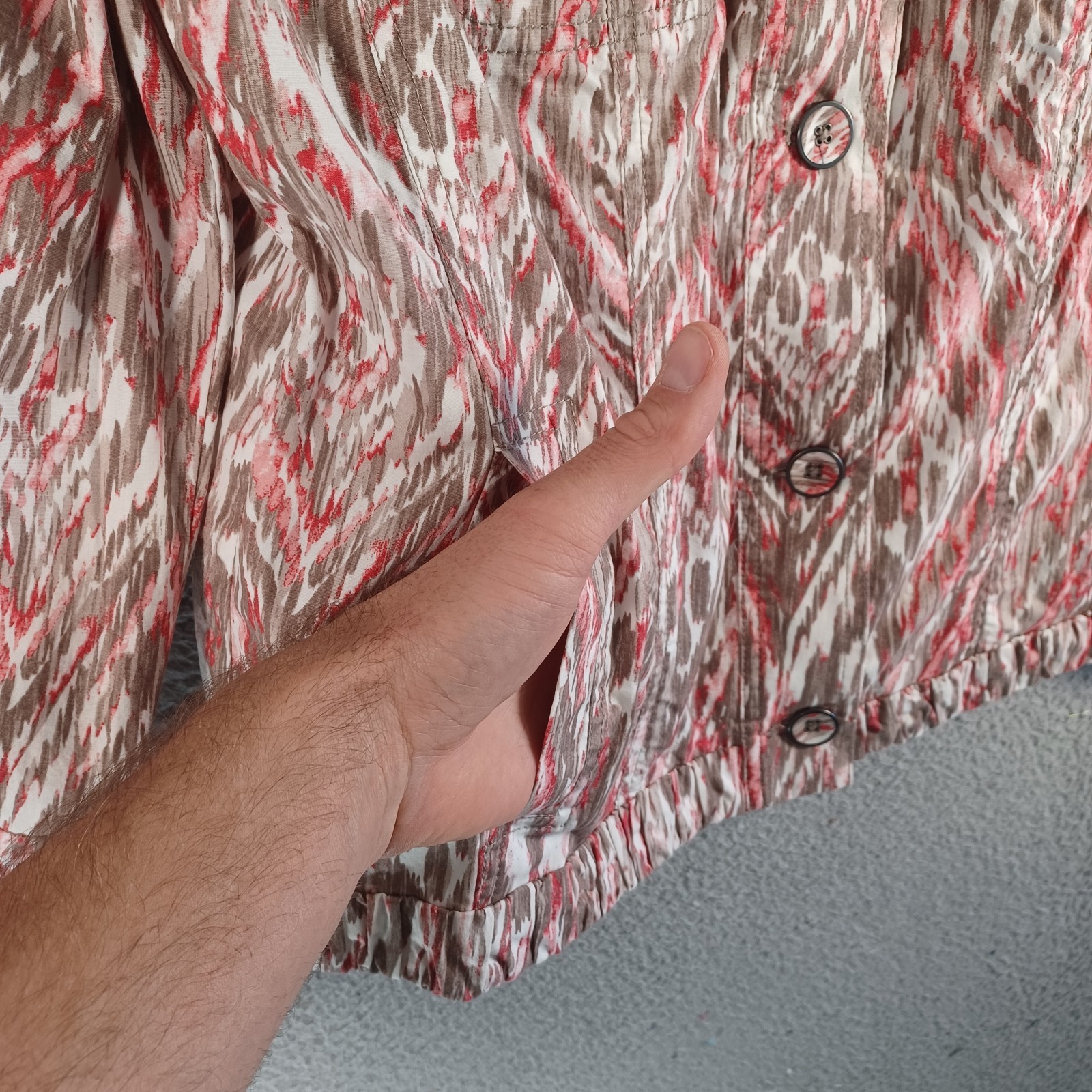 Chico's Womens Multicolor Button Jacket Size 1 Lo… - image 2