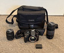 CANON EOS REBEL T6 DS126621 18mp DSLR CAMERA KIT W/ 18-55mm 75-300mm LENS