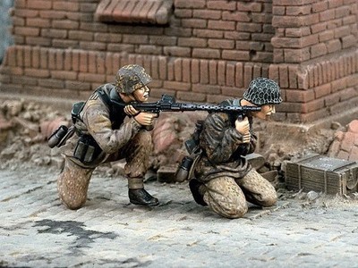Verlinden - Fire Power - Deutsches MG Team (2 Figuren) 1:35 (1483) Modellbau