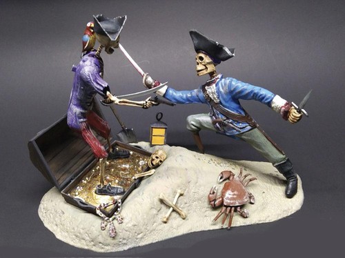 LINDBERG JOLLY ROGER DUEL WITH DEATH MODEL KIT - Picture 2 of 3