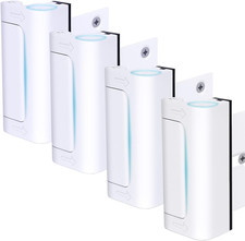 4 Pack Door Reinforcement Lock, Home Security Door Lock, Child Proof, White Do