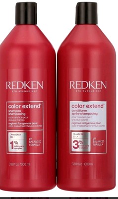 Redken Color Extend Shampoo And Conditioner 33.8 oz/1000 ml Set