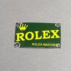 VINTAGE ROLEX WATCH JEWELRY PORCELAIN SIGN CAR GAS TRUCK OIL MOTORCYCLE