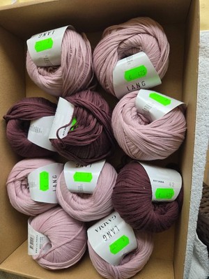 Lang Gamma  Bändchengarn C09 C64  Baumwolle Paket 500 Gramm Restbestand