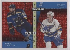2021-22 Upper Deck Synergy Red 75/399 Ryan O'Reilly Brett Hull #SD-10 HOF 07g7