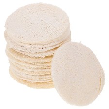 18 Pcs Natural Loofah Pads Facial Exfoliating Sponge Scrubber Skin Friendly