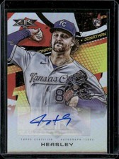 2022 Topps Fire #FA-JH Jonathan Heasley Rookie Auto Kansas City Royals