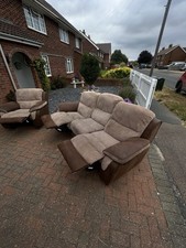 Sofa + Armchair Set. Great Condition. Delivery Available