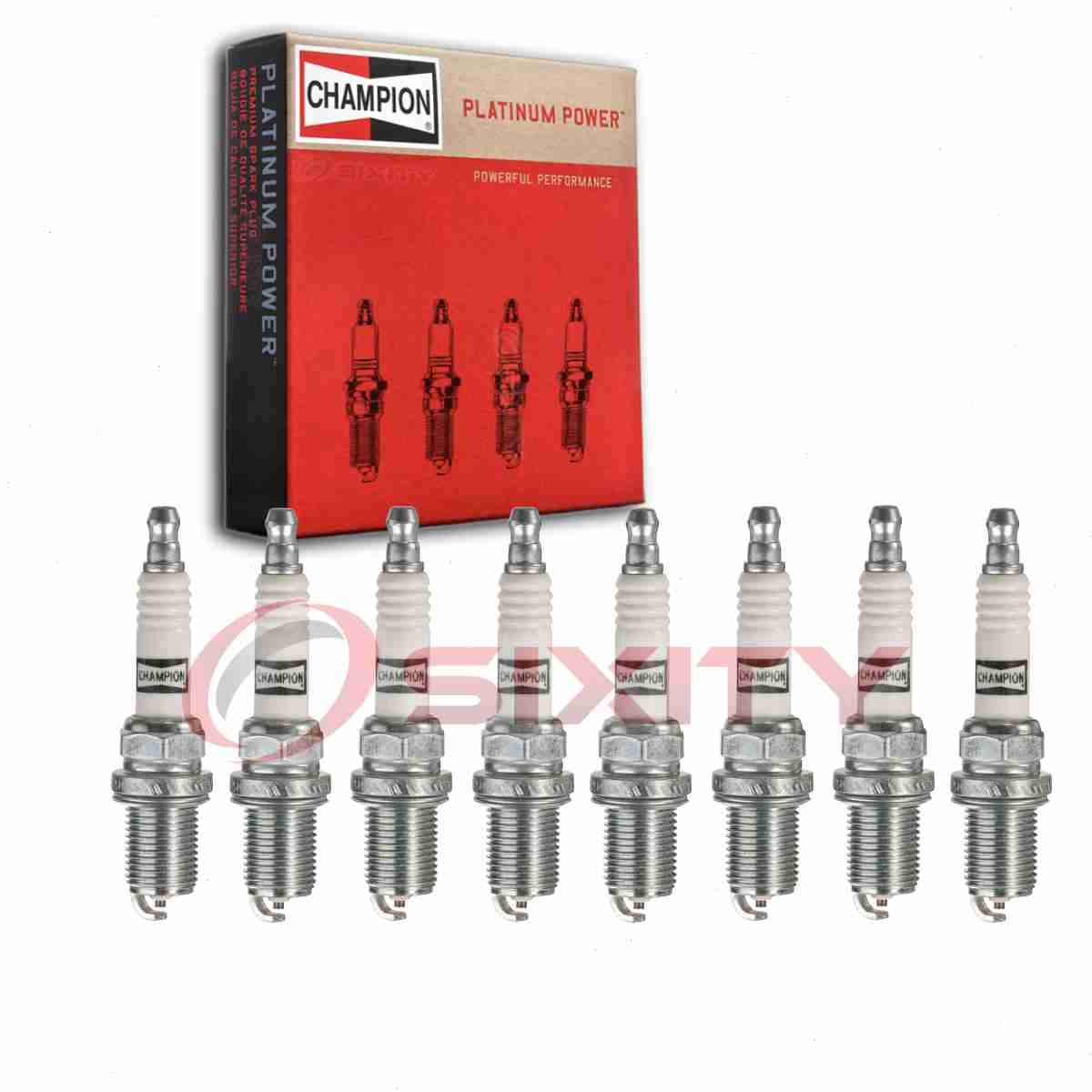 8 pc Champion Platinum Spark Plugs for 1993 Dodge W350 5.9L V8 Ignition yd