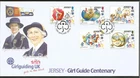JERSEY 2010 GIRL GUIDES SET on UNADDRESSED FIRST DAY COVER
