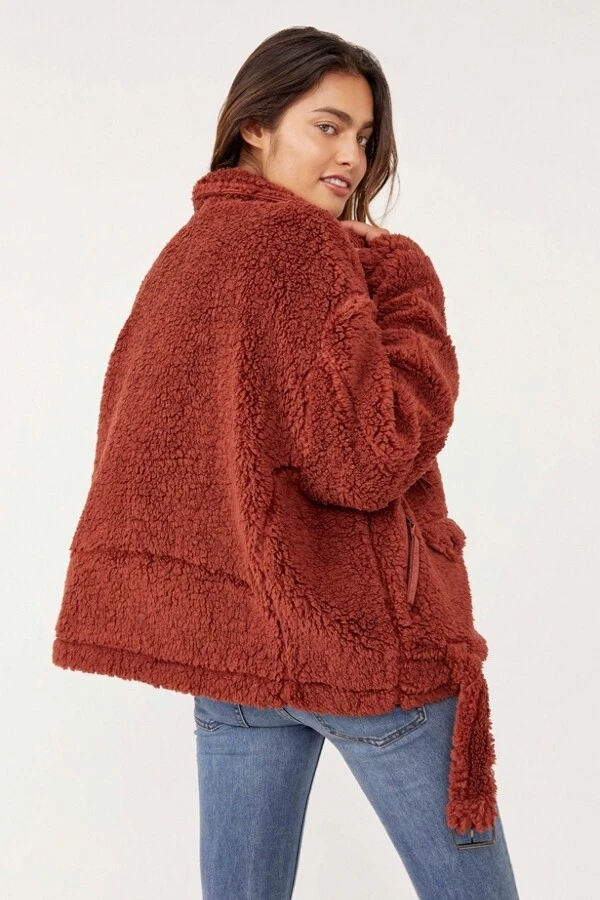 New Free People So Cozy Slouchy Moto Jacket Size XS MSRP: $168 - Image 2 of 4