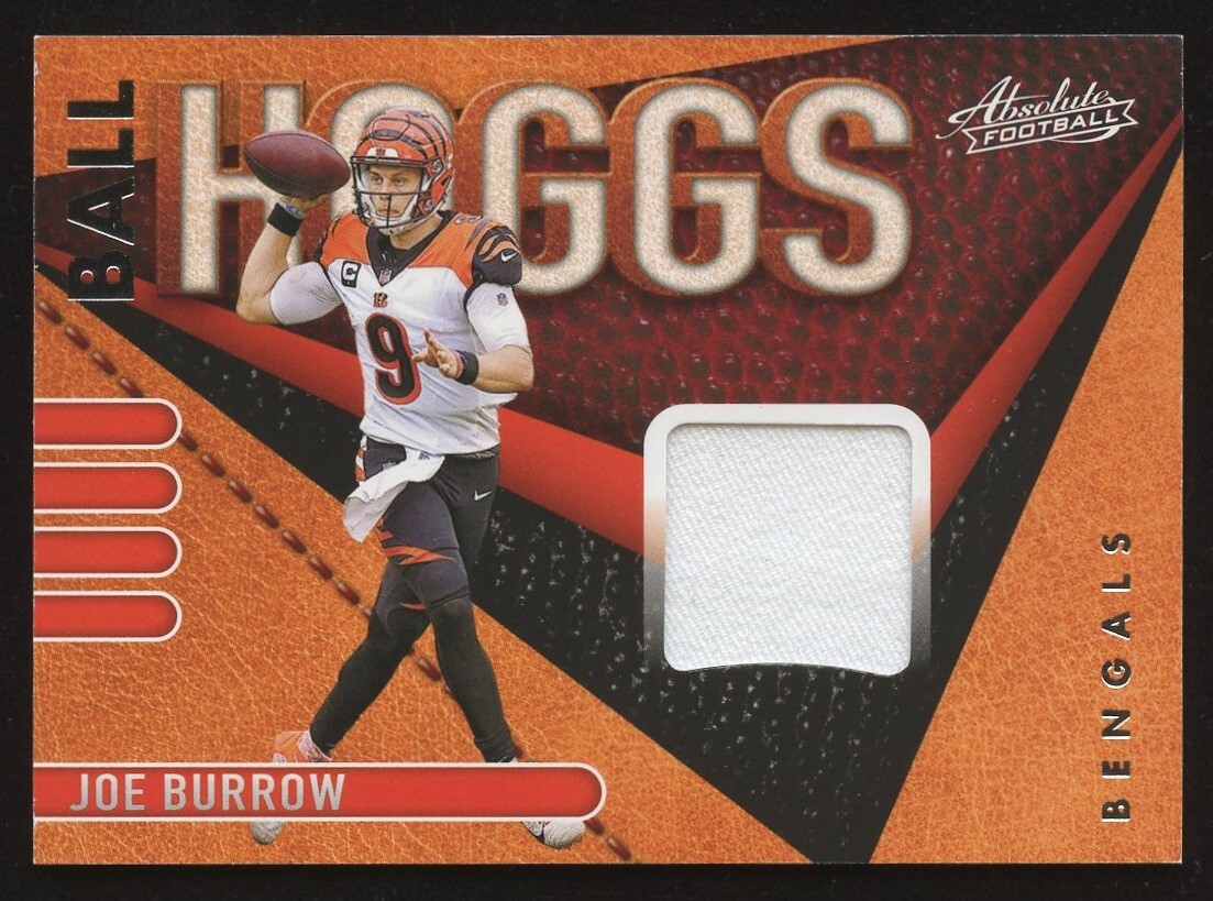 2021 Panini Absolute Joe Burrow #BH2 Ball Hoggs Jersey Card | eBay