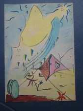 Kenneth Stancin Original Surrealism Modern MUSICAL ECSTASY 52/75 Signed