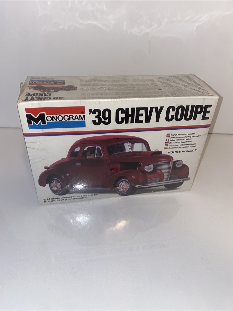 Vintage SEALED Monogram '39 Chevy Coupe 1:24 Model Kit 1976 model