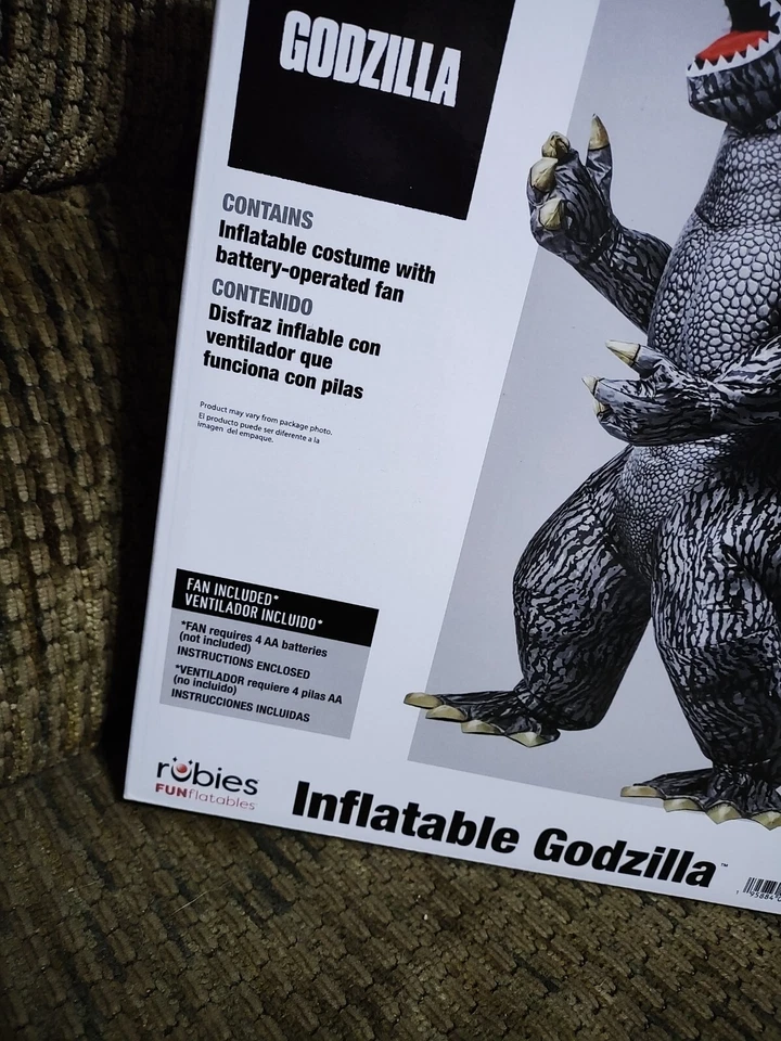 Rubie's Godzilla Inflatable Costume Kids Boys One Size Cosplay Birthday Parties - Image 2 of 4