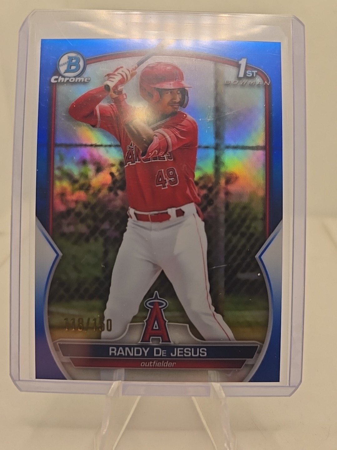 Randy De Jesus 2023 Bowman Chrome #BCP-19 Prospect BLUE REFRACTOR /150