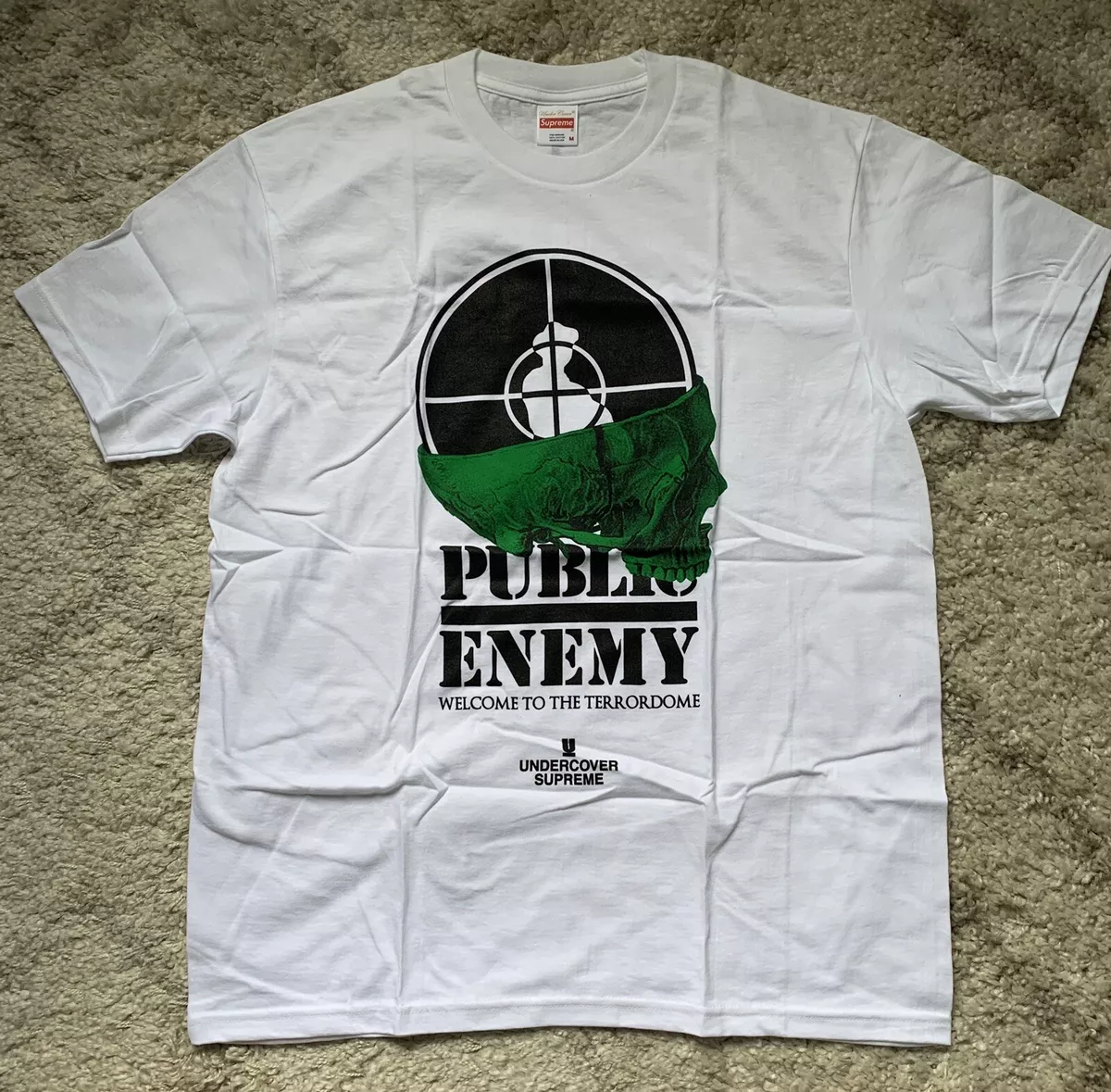 SUPREME SS18 UNDERCOVER PUBLIC ENEMY TERRORDOME TEE WHITE MEDIUM