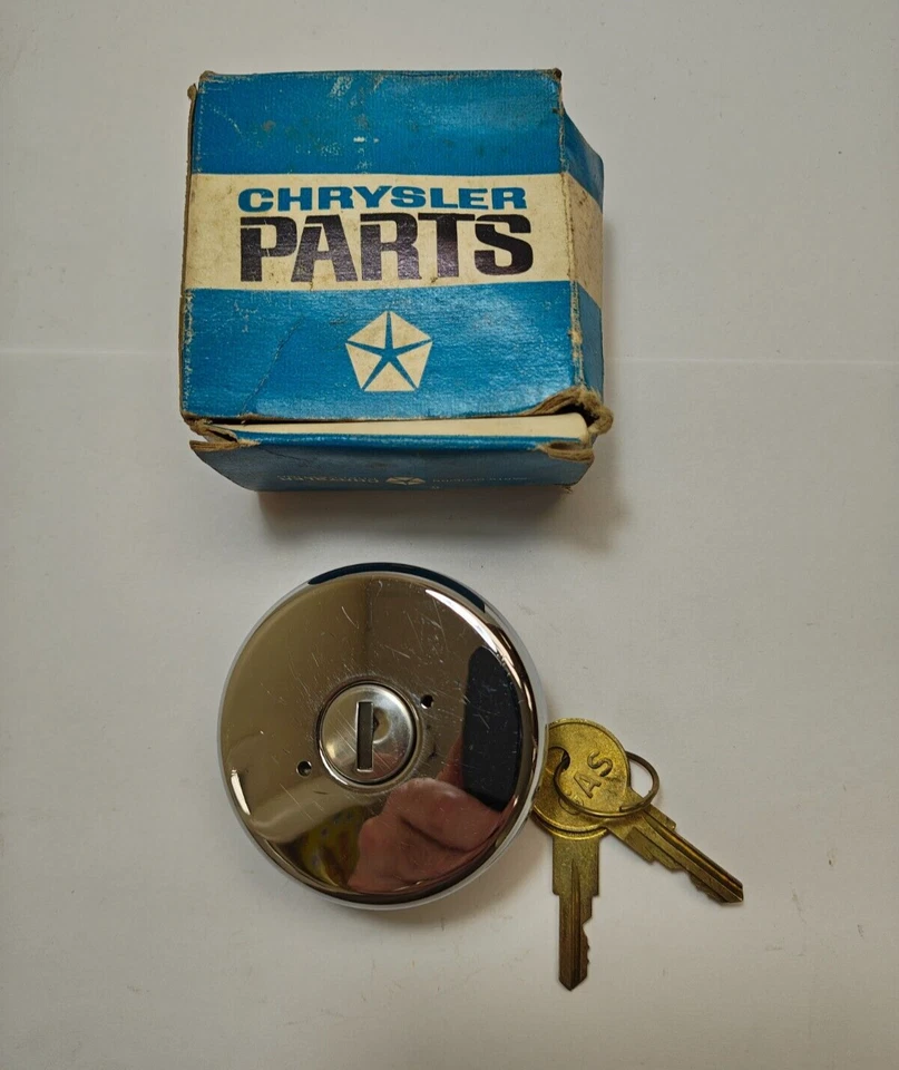 1964-1969 Dodge Chrysler 300 Newport acessório bloqueio tampa de combustível gasolina 2409393 NOS. - Imagem 3 de 4