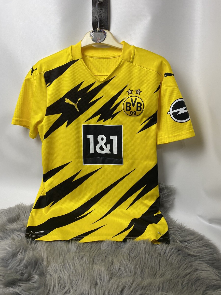 Puma Borussia Dortmund BVB Haaland 2020/21 Home Soccer Jersey Size