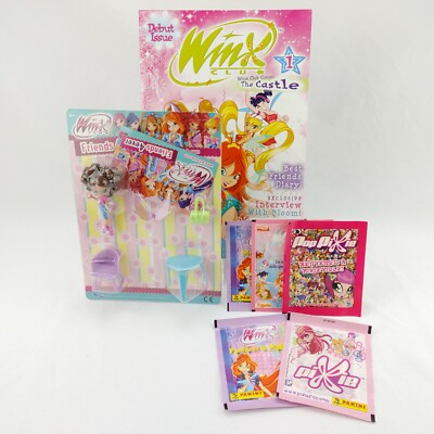 Winx Club Friends 4 Ever Aisha Figure Set, Issue 1 Comic Book & Panini Stickers!