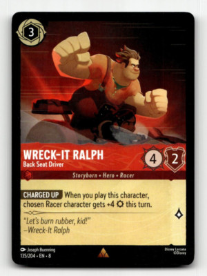 Disney Lorcana Wreck-It Ralph - Back Seat Driver 135/204 - Reign of Jafar