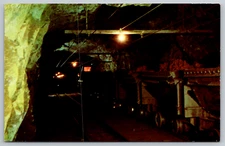 Montreal Mine Ore Cars Hurley WI Ironwood MI Postcard