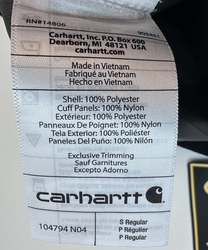 Carhartt 104794 Super Dux Relaxed Fit Lightweight Gore-Tex Pants Men's Size S - Picture 12 of 14