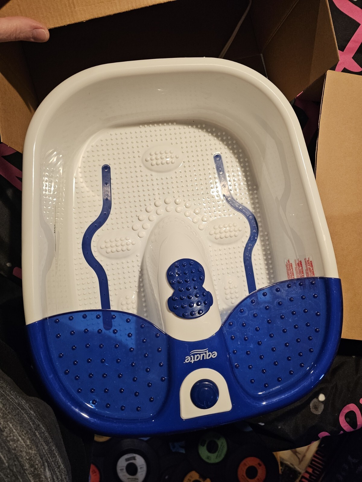 Equate Bubble Massage Heated Foot Bath In Box! eBay