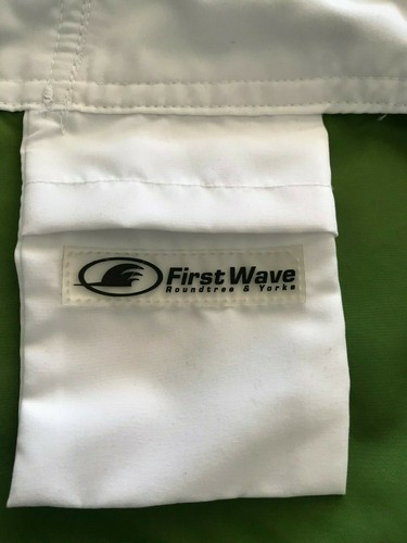 First Wave Men's Swim Board Shorts Emerald Green Sz 38 - Picture 3 of 4
