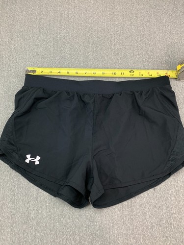 Under Armour Fly by Short Loose Girls Youth XL Black Logo Jogging Walking - Picture 13 of 16