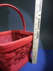 Square Red Velvet Basket 13 X 9.5 X 8" Christmas Valentines  — photo 4