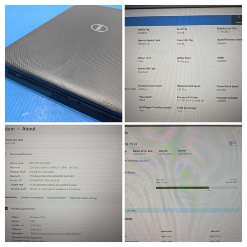 Dell Latitude 7530 15.6"FHD i5-1245U 1.6GHz 16GB 256GB Garantía 05/2026 Win11Pro - Imagen 15 de 21