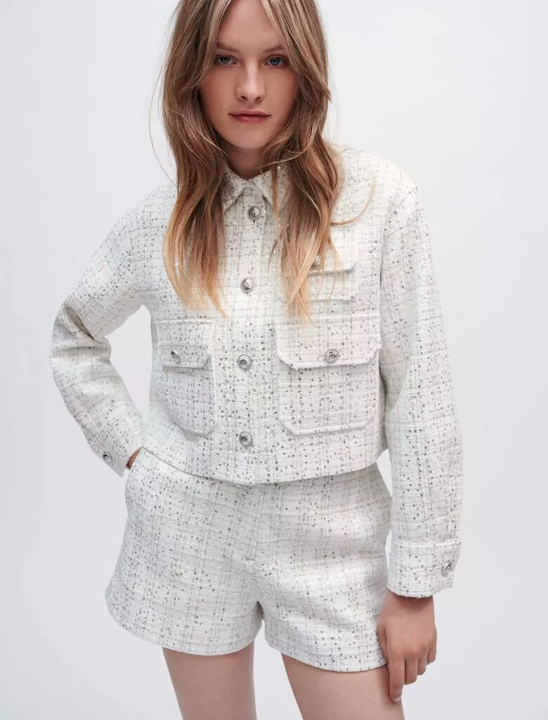 Maje visidore tweed jacket online